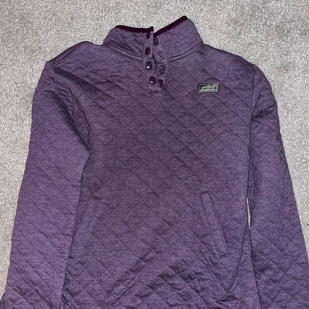 Purple Eddie Bauer half button up